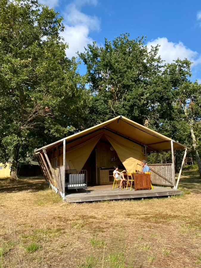 Camping La Kahute - Tente Lodge Au Coeur De La Foret Carcans Exterior foto